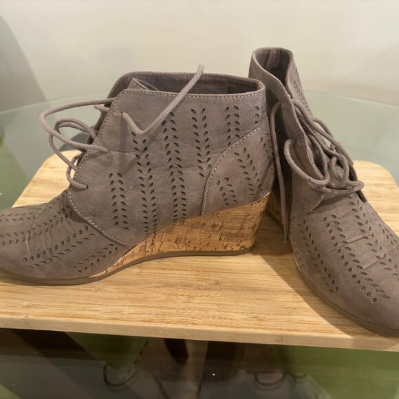 Taupe Bootie - Picture 2 of 3